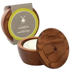 Mühle, Rasierschaum + Rasiergel, Holzschale (Esche) mit hochwertiger Rasierseife, Aloe Vera, 65 g (Rasierseife)