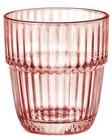 Bormioli Rocco Barshine 10.3 Ounce Peach Rocks Stackable Drinking Glasses, Set of 6