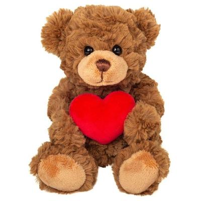 Teddy Hermann 91330 - Teddy mit Herz, braun, Plüsch, 20 cm