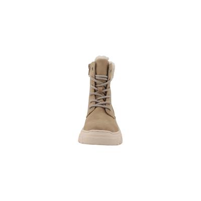 Winterstiefel TOM TAILOR "Tom Tailor Stiefel", Damen, Gr. 37, beige (sand), Polyurethan, Schuhe Winterstiefel