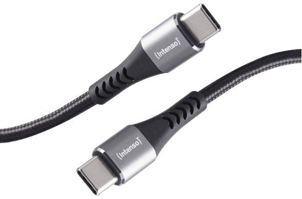 Intenso USB-C naar USB-C kabel, 1 meter, 480 Gbit/s, zwart