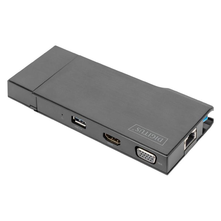 Digitus Universal Docking Station, USB 3.0, Travel (USB-A, USB-C, 7 Ports) (DA-70894)