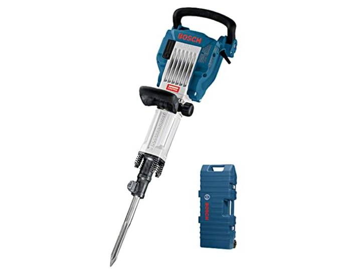Bosch Professional 0611335100 Brise-béton Filaire GSH 16-30 (1750 W\, Ø de l'outil: 255 x 760 mm\, Force de Frappe 41J\, Pack d'accessoires\, Coffret) Bleu