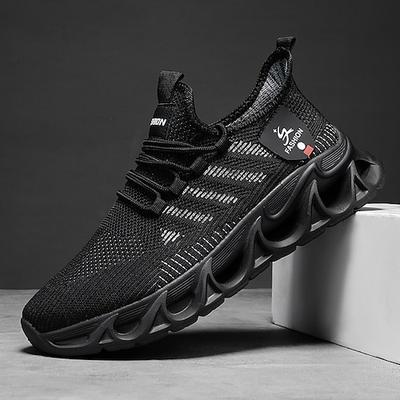 Herren Performance Sneaker, leichtes atmungsaktives Mesh in Elektroblau, sportliche Outdoor-Schuhe