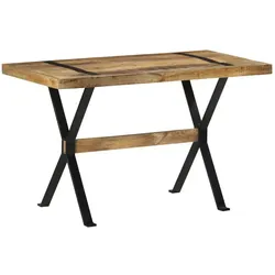 vidaXL, Esstisch, Marrania (Raues Mangoholz) (120 x 60 x 76 cm)