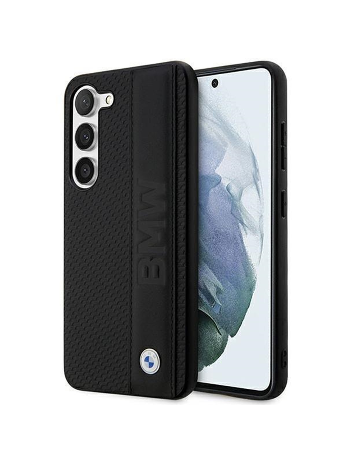 BMW BMHCS23M22RDPK S23+ S916 black/black hardcase Leather Textured & Stripe