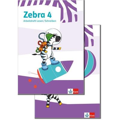 Zebra 4. Paket: Arbeitsheft Lesen/Schreiben und Arbeitsheft Sprache Klasse 4, Set von , Klett Schulbuchverlag, 978-3-12-270981-5