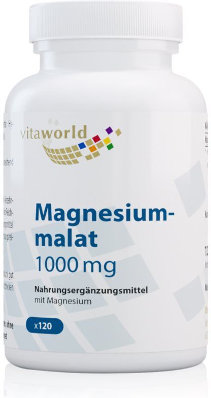 Vita World Magnesium-malat 1000 mg Kapseln für die effektive Magnesiumergänzung 172 g