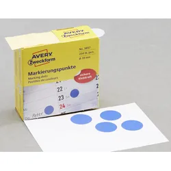 AVERY Zweckform Klebepunkte Ø 19,0 mm blau