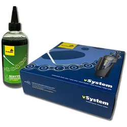 Scottoiler - vSystem, Scottoiler Kit: vSystem inkl. 250ml grünes Bio-Öl