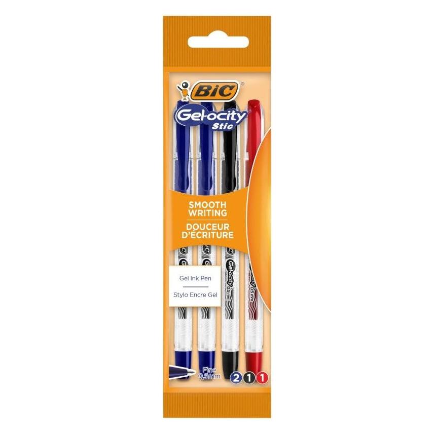 Bic Gel-ocity Gelstift, gemischte Farben, 4 Stück (4x) (47989643)