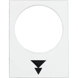 Schneider Electric Symbolschild weiß ZB2BY4953