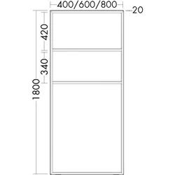 Burgbad Handtuchleiter 1800x400x20 , HHRE003 HHRE003