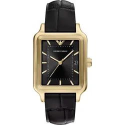 Emporio Armani Quarz / 3 Zeiger Datum Diego AR11757 - schwarz - 47mm