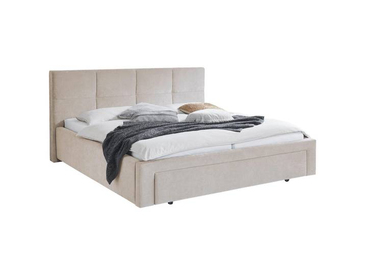 Stylife Polsterbett, Beige, Kunststoff, 180x200 cm, Reach, Schubkasten als Hundebett inkl. Kissen, Schlafzimmer, Betten, Polsterbetten