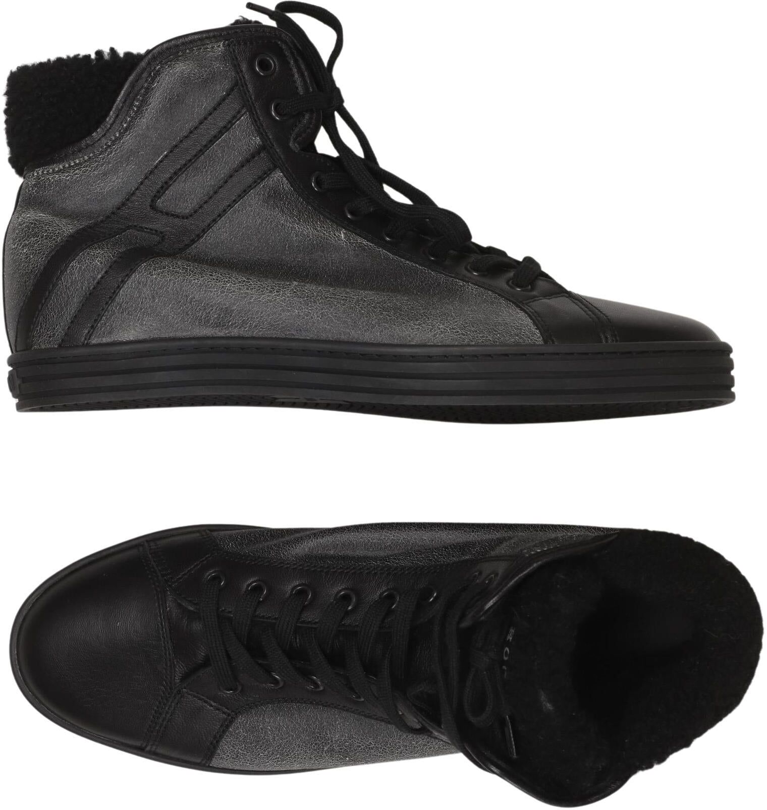 Hogan Damen Sneaker, Grau, Gr. EU 40, Leder - Second Hand