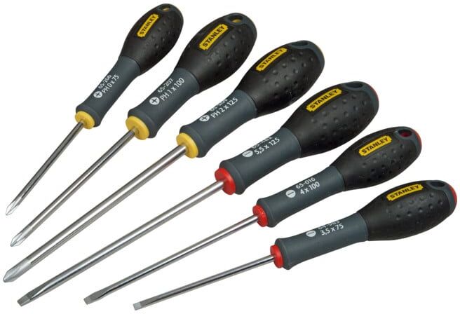 Stanley Jeu de tournevis FatMax à fente/PH, 7 pièces (FMHT0-62627)