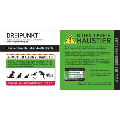 Notfallkarte 'Haustier'; von Schulze Media GmbH, Schulze Media