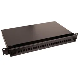 Lanview patch-panel - 1U - 19", Server Zubehör, Schwarz