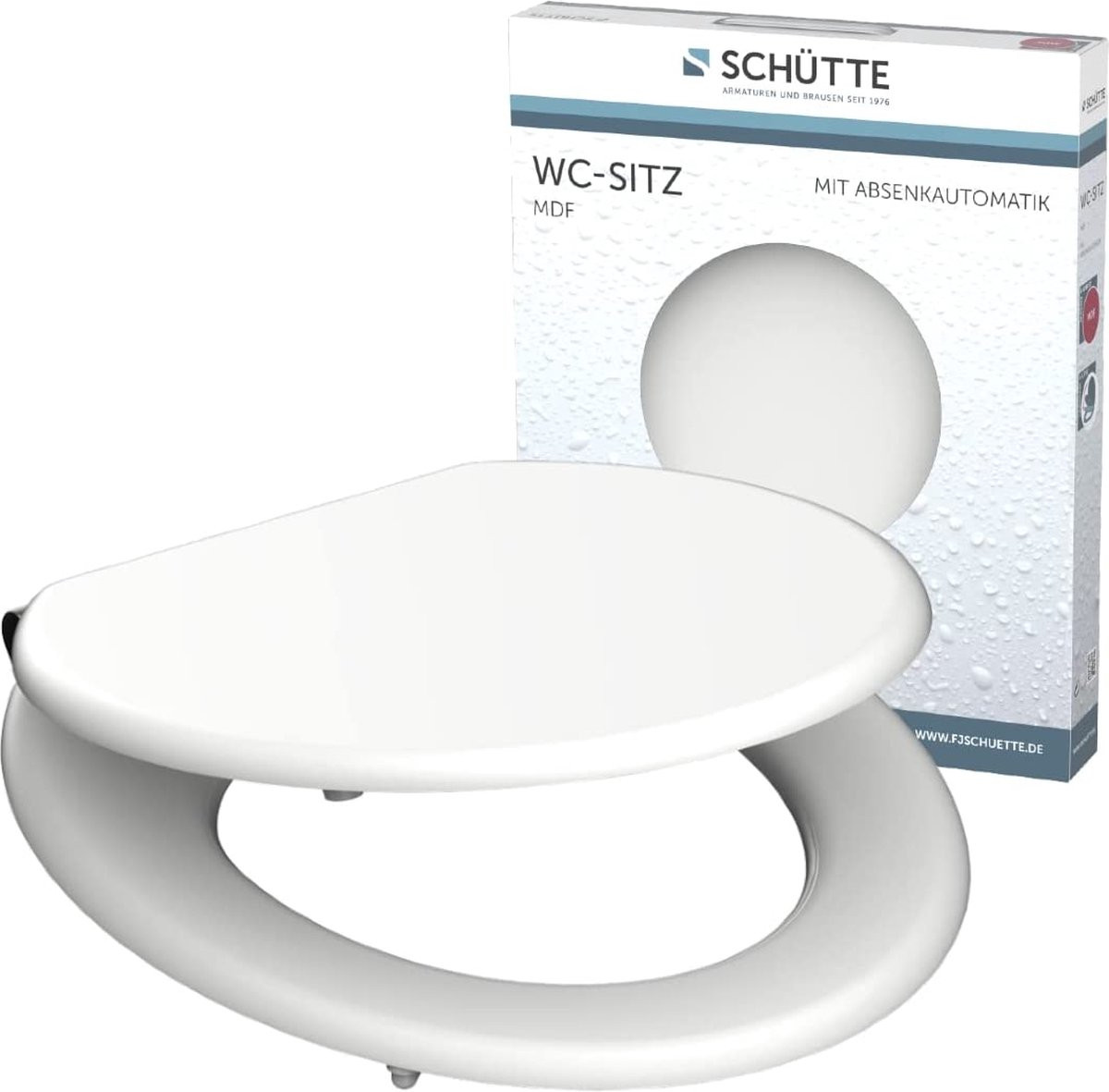 Duurzame toiletbril in het wit