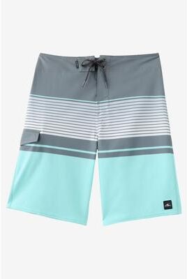 O'Neill s Lennox Stripe 21"" Board Shorts in Gargoyle, Size 36, Elastane/Polyester"
