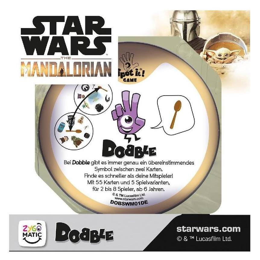 Asmodée Dobble Star Wars The Mandalorian (Deutsch, 2 - 8 Spieler) (ZYGD0008)