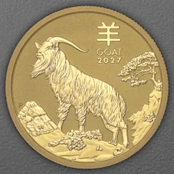 Goldmünze 1/2oz "Ziege" 2027 Lunar III – Year of the Goat (Australien)