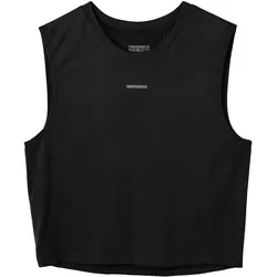 Fingerscrossed Road Crop Top Women Ärmelloses Fahrradtrikot Frauen - black - L