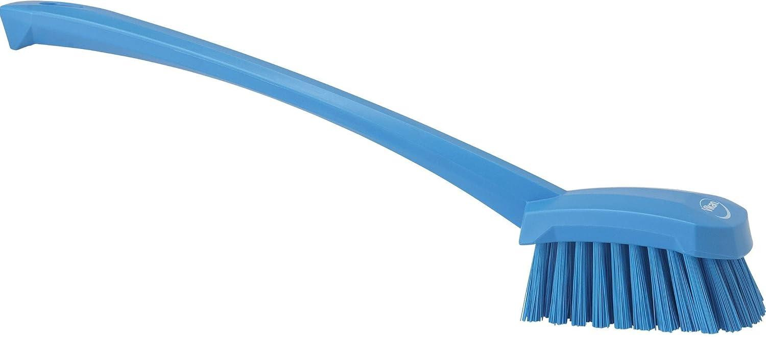 Blauwe handborstel met polypropyleen en polyester varkenshaar, 45 cm