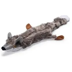 Beeztees Bz Flatino Plueschfuchs Grau 5 (Plüschspielzeug Hund), Hundespielzeug