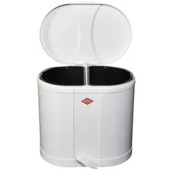 Wesco Ökosammler Beta weiss, Abfalleimer, Schwarz, Weiss