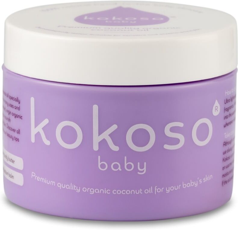 Kokoso Baby Kids Bio-Kokosöl für empfindliche Haut für Kinder ab der Geburt 70 g