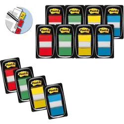Post-it Index Haftmarker farbsortiert - 8 x 50 + 4 x 50 GRATIS
