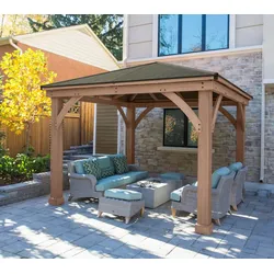 Westmann Holz Pavillon Devon 1212 | Natur | 366x366x320 cm - Natur