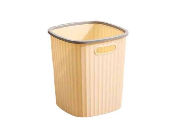 FZL02068LM Badezimmer Haushalt Schlafsaal Wohnzimmer Mülleimer(Beige,Groß)