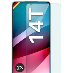 moex Klares Panzerglas für Xiaomi 14T – passgenaue 9H Schutzfolie für zuverlässigen Displayschutz – ShockProtect Klar