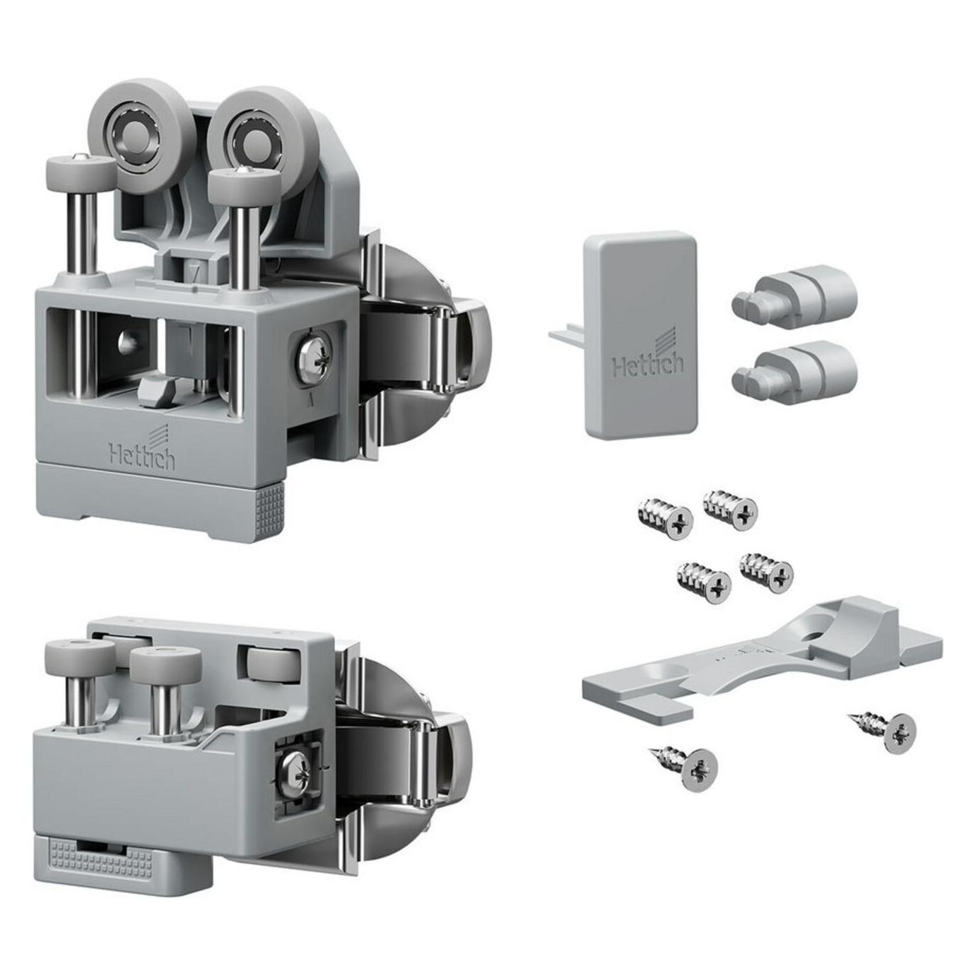 Hettich Beschlagset mittel WingLine L m. Schliessautomatik re gr (9 339 366)