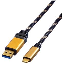 ROLINE GOLD USB 3.2 Gen 1 Kabel, USB A-C, ST/ST, 1 m 11.02.9013