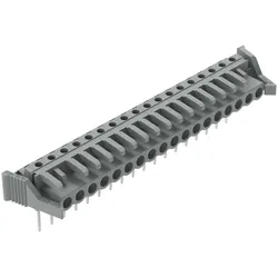 Wago 232-248/005-000/039-000 Federleiste für Reihenklemmen, Stifte 0, 6 x 1 mm, abgewinkelt, grau 232248005000039000  - 10 Stück