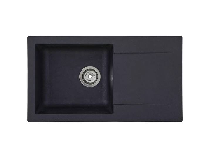 Respekta Spüle Denver, Schwarz, Kunststoff, Glas, Stein, 78x17x43.5 cm, Küchen, Küchenausstattung, Küchenspülen, Granitspüle
