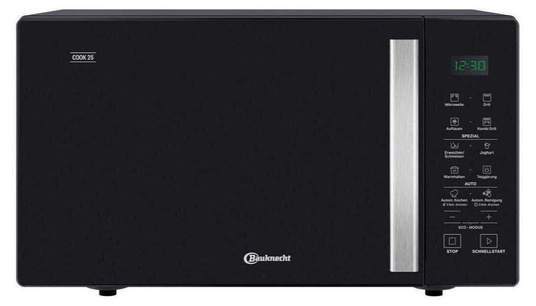 Bauknecht Standmikrowelle 25 Liter Grillfunktion AutoClean Programm Joghurt-Funktion MWK253B