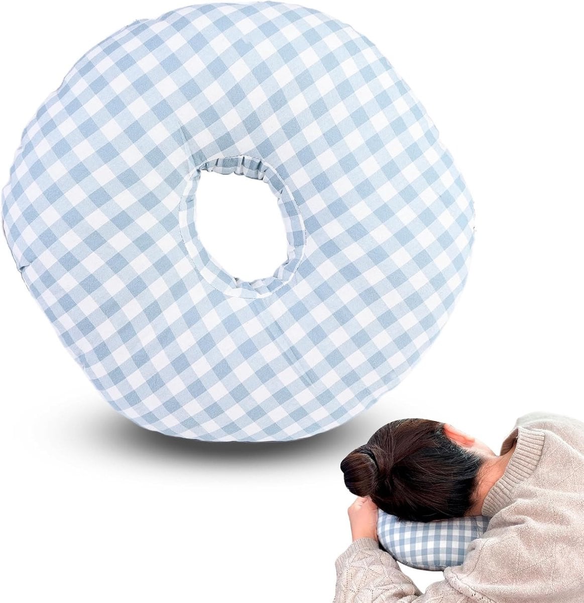 Comfortabel Oor Piercing Kussen voor Zijslapers - Donut Kussen voor Oorpijn en Ontspanning