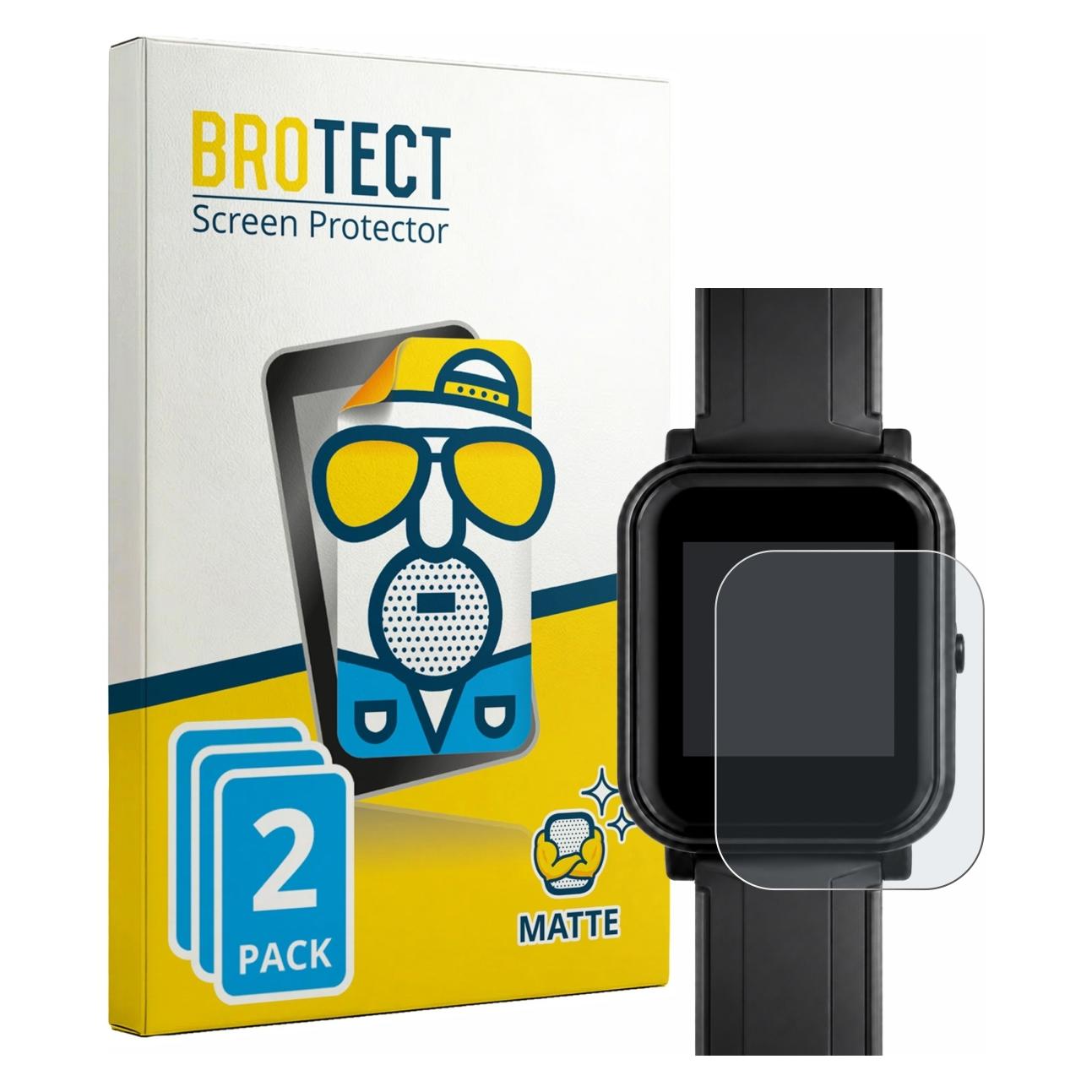 Brotect Entspiegelungsfolie für Bangle.js 2 Displayschutz Displayschutzfolie Folie Matt (1962337)