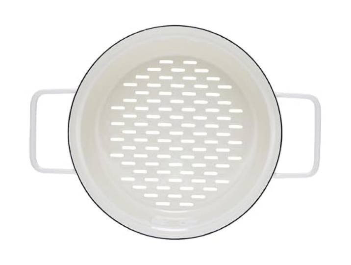 Riess, 2118-212, Dampfgarer für Aromapot Topf 20, Durchmesser 20 cm, PURE WHITE, AROMAPOTS, Truehomeware, Emaille, Induktion
