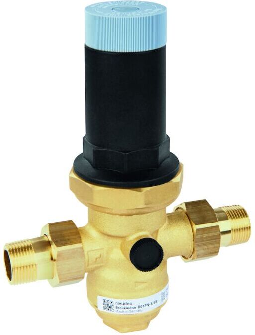Honeywell Niederdruck-Druckminderer D06FN-1LFB Messing bleifrei, MS-Tasse, Tülle 1"
