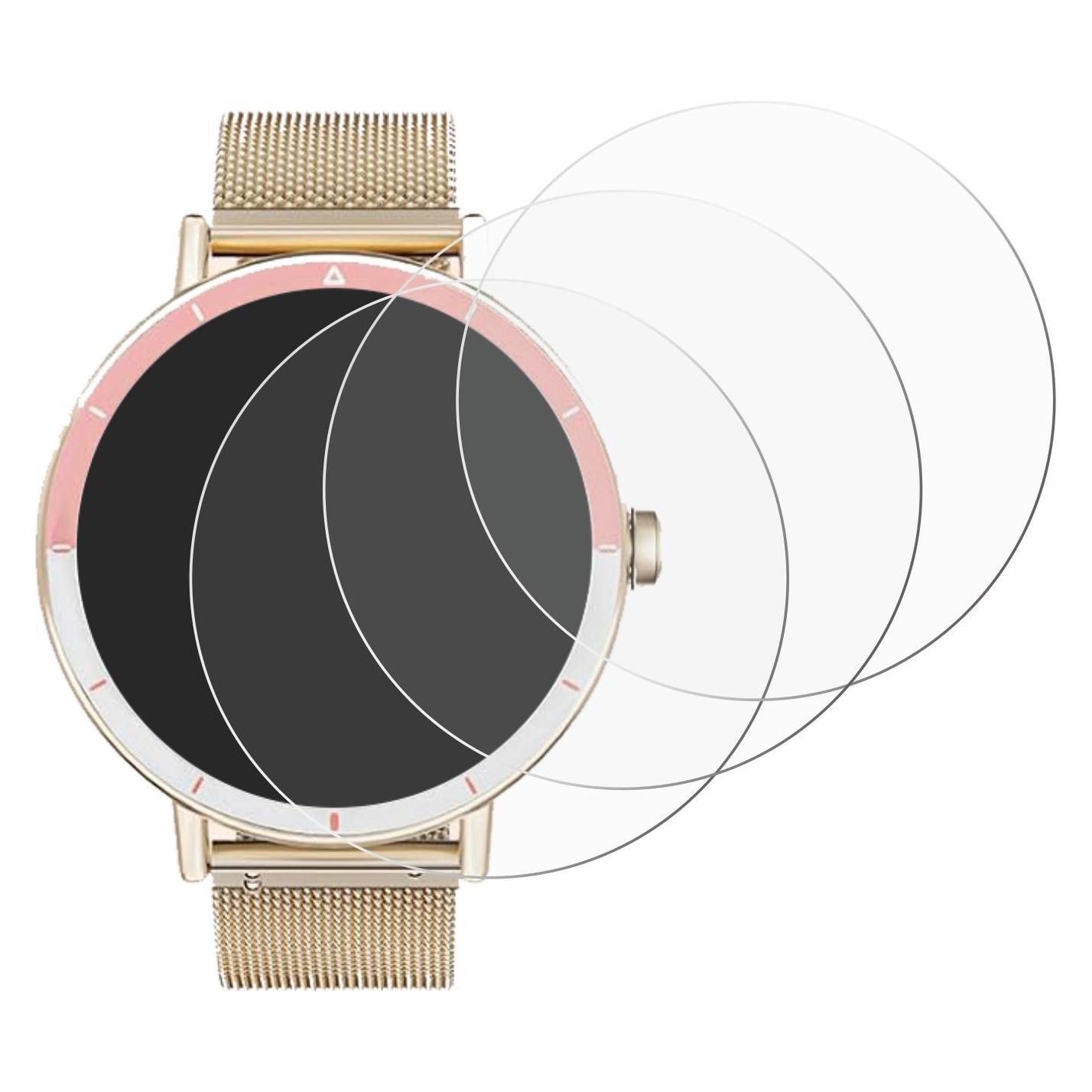Brotect Schutzfolie für Keeponfit Smartwatch 1.27" Displayschutz Displayschutzfolie Folie Klar Transparent (4263540)