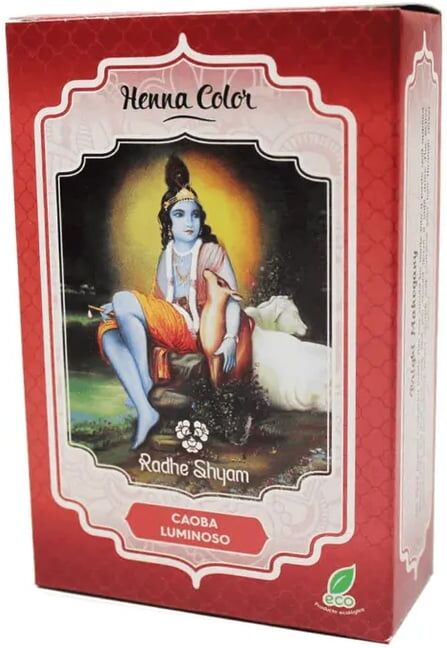 Radhe Shyam Henna Radhe Mogno Luminoso Pó 100g
