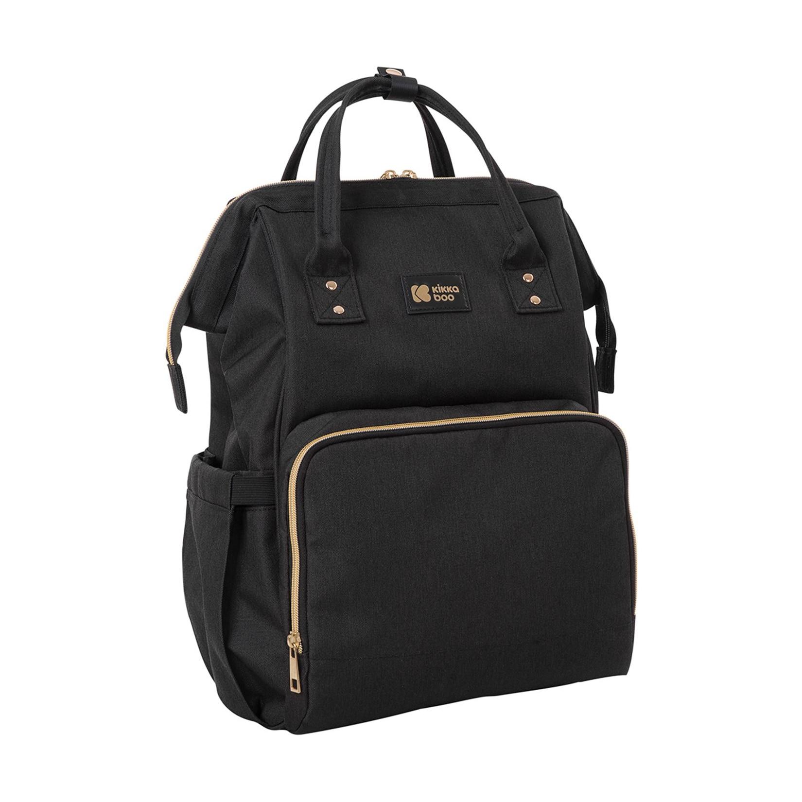 Kikkaboo Wickeltasche Siena, Rucksack, Wickelunterlage, Grifflänge einstellbar schwarz