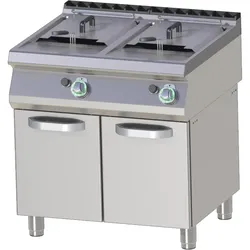 RM GASTRO Thermik Serie 700 Gas-Fritteuse mit Unterschrank FE-780/17G