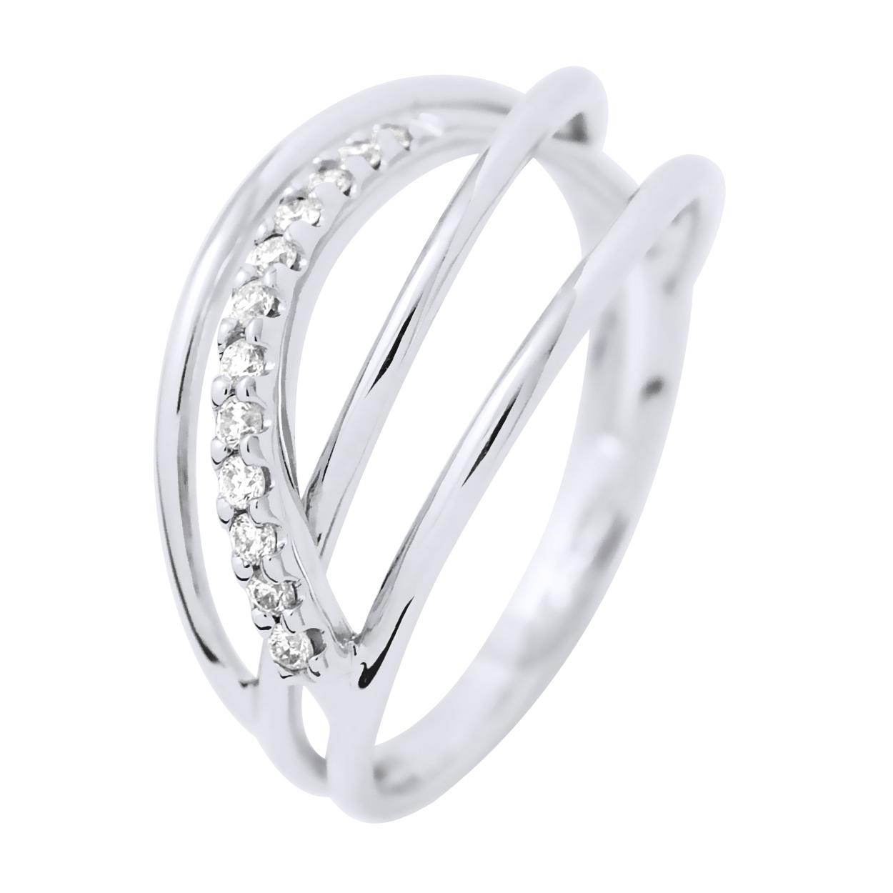 Diamond Ring 0,180 Cts luxe sieraden White Gold